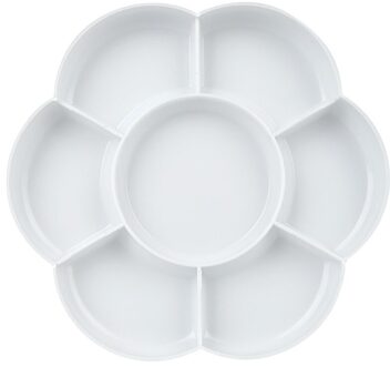 Palet Art Alternatieven Verf Palettetray Kunstenaar Aquarel Plastic Palet Supply Wit Aquarel Palet Pigment Lade 03195