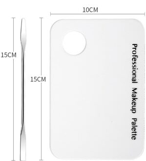 Palet Clear Acryl Nail Art Make-Up Poolse Gel Foundation Oogschaduw Mengen Spatel Staaf Manicure Set Tool FY209 01