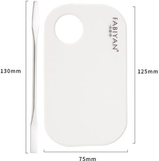 Palet Clear Acryl Nail Art Make-Up Poolse Gel Foundation Oogschaduw Mengen Spatel Staaf Manicure Set Tool FY209 05