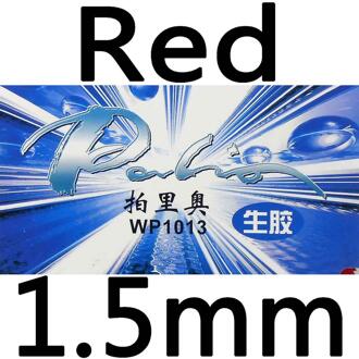 Palio WP1013 (WP 1013, WP-1013) medium pips-out tafeltennis/pingpong rubber met spons Rood