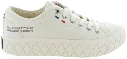 Palladium Canvas Vulcanized Rubber Sneakers Palladium , White , Dames - 36 Eu,43 Eu,37 Eu,42 Eu,40 EU