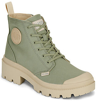 Palladium Hoge Sneakers Palladium PALLABASE TWILL" Kaki - 36,37,38,39,40,41
