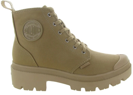 Palladium Pallabase Veterboots bruin Canvas - 36,37,38,39,40,41,42