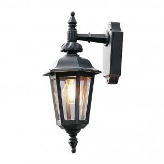 Pallas Down 519-750 Buitenlamp (wand) Spaarlamp, LED E27 60 W Zwart