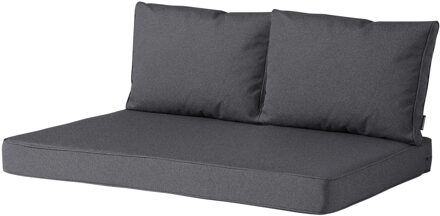 Palletkussen premium zit en rug carré (120x80cm)   manchester grey (waterafstotend)