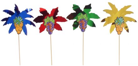 Palm boom cocktail prikkers 100 stuks - ijscoupe/hawaii party feestartikelen versiering
