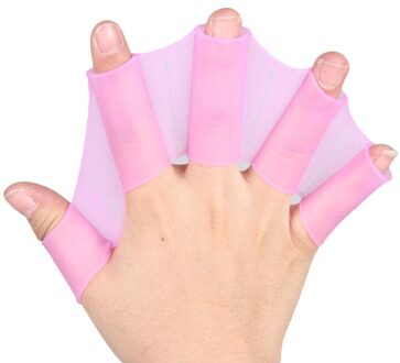 Palm Flippers Swim Training Snorkelen Water Sport Zwemmen Duiken Handschoenen Swim Tool Handen Zwemmen Vinnen Siliconen Duiken Handschoenen paars / L