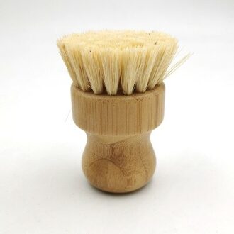 Palm Pot Borstel Bamboe Ronde Mini Schoonmaakproducten Natuurlijke Scrub Borstel Nat Cleaning Scrubber Voor Wassen Gerechten Potten Pannen Bamboo Sisal