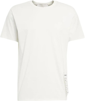Palm Print T-shirt Amaránto , White , Heren - L,M,S