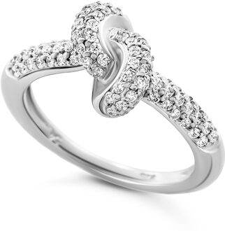 'Palma' Damesring van 925 Sterling Zilver - Zilver ZR-7569 - N