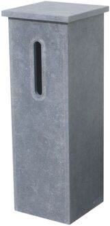 Palmaco Staande Brievenbus - Natuursteen - Blauwe Hardsteen - 32x98x32cm