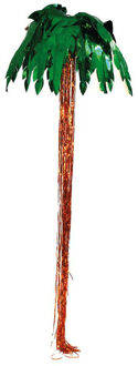 Palmboom decoratie - 300 x 70 cm - met plafond haak - folie - Hawaii thema - versieringen