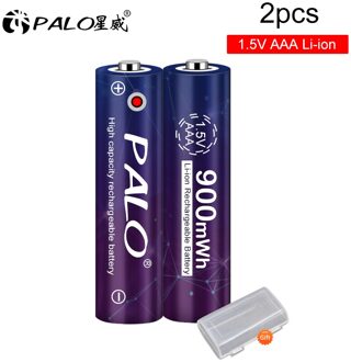 Palo 100% Originele 1.5V Aaa Li Ion Oplaadbare Batterij 900mWh Li Ion Lithium Aaa Batterij Oplaadbare 1.5V Constante spanning 2stk AAA