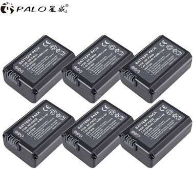 Palo 8 Stuks 2000 Mah NP-FW50 Np FW50 NPFW50 Batterij Oplaadbare Voor Sony Alpha A6500 A6300 A7 7R A7R A7RII a7II NEX-3 NEX-3N NEX-5 6stk accu