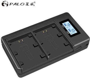 Palo NP-FZ100 FZ100 NPFZ100 Lcd Dual Slot Usb Batterij Lader Voor Sony A9 A7R A7 Iii ILCE-9 ILCE9 ILCE-7RM3 ILCE-7M3 mark Iii