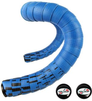 Paloma Road Fiets Bicolor Stuur Tape 3Mm Bike Pu Gebogen Bar Bandage Meteor Gradiënten Comfortabel En Ademend blauw zwart