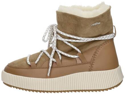 Palpa Enkellaarsjes Plat Beige - 41