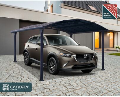 Palram |canopia - Carport Arcadia - Enkel - Grijs - 435x359cm