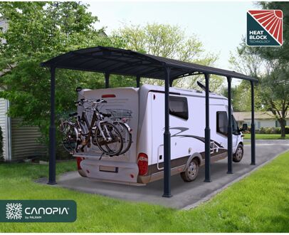 Palram | Canopia - Carport Camper Alpine - Grijs - 1077x359x307cm