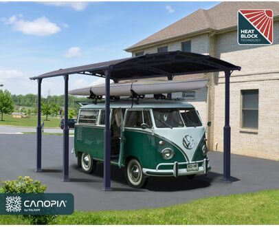 Palram | Canopia - Carport Camper Alpine - Grijs - 650x360x307cm