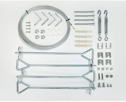 Palram - Canopia | Tuinkas Verankeringspakket Zilver