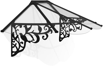 Palram | Canopia - Veranda- En Deurluifel Lily - Helder - Zwart - 70x88x216cm