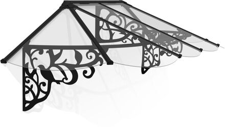 Palram | Canopia - Veranda- En Deurluifel Lily - Helder - Zwart - 70x88x267cm