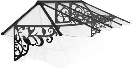 Palram | Canopia - Veranda- En Deurluifel Lily - Helder - Zwart - 70x88x319cm