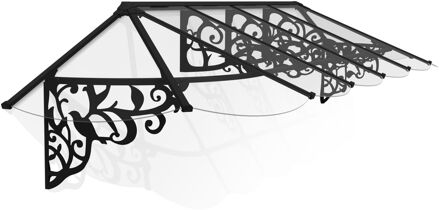 Palram | Canopia - Veranda- En Deurluifel Lily - Helder - Zwart - 70x88x370cm