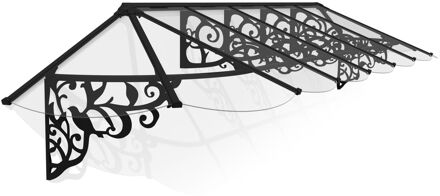 Palram | Canopia - Veranda- En Deurluifel Lily - Helder - Zwart - 70x88x421cm
