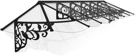Palram | Canopia - Veranda- En Deurluifel Lily - Helder - Zwart - 70x88x472cm
