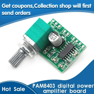 PAM8403 5V Power Audio Amplifier Board 2 Channel 3W W Volume Control/ USB Power