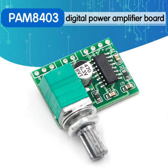 PAM8403 mini 5V digital amplifier board with switch potentiometer can be USB powered