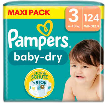Pampers Baby-Dry luiers, maat 3, 6-10kg, Maxi Pack (1 x 124 luiers) - 8