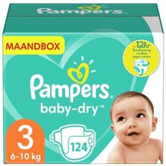 Pampers Baby Dry - Maat 3 - Maandbox - 124 luiers