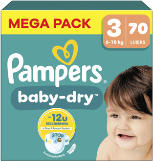 Pampers Baby Dry - Maat 3 - Mega Pack - 70 stuks - 6/10 KG