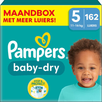Pampers Baby Dry - Maat 5 - Maandbox - 162 stuks - 11/16 KG