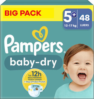 Pampers Baby Dry - Maat 5+ - Big Pack - 48 stuks - 12/17 KG