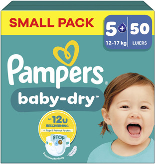 Pampers Baby Dry - Maat 5+ - Small Pack - 50 Stuks - 12-17 kg