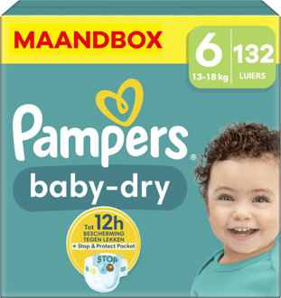 Pampers Baby-Dry Maat 6 33 Luiers Voor Droge Ademende Huid,