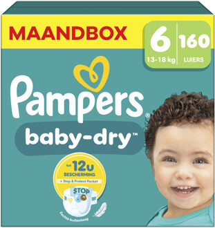 Pampers Baby Dry - Maat 6 - Maandbox- 160 luiers - 13/18 KG