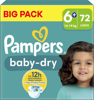 Pampers Baby Dry - Maat 6+ - Big Pack - 72 luiers