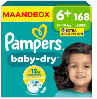 Pampers Baby Dry - Maat 6+ - Maandbox - 168 luiers - 14/19KG