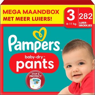 Pampers Baby Dry Pants - Maat 3 - Mega Maandbox - 282 stuks - 6/11KG