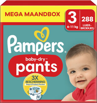 Pampers Baby Dry Pants - Maat 3 - Mega Maandbox - 288 luierbroekjes