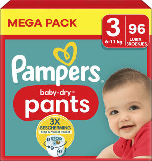 Pampers Baby Dry Pants - Maat 3 - Mega Pack - 96 luierbroekjes