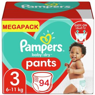 Pampers Baby Dry Pants - Maat 3 - Megapack - 94 stuks - 6/11KG