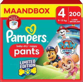 Pampers Baby Dry Pants - Maat 4 - Maandbox - 200 stuks - 9/15KG
