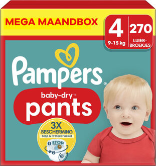 Pampers Baby Dry Pants - Maat 4 - Mega Maandbox - 270 stuks - 9/15 KG