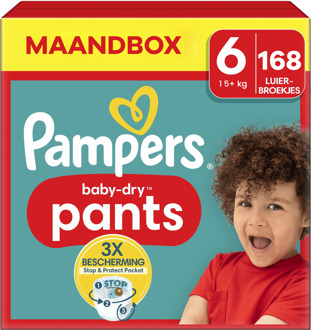 Pampers Baby Dry Pants - Maat 6 - Maandbox - 168 stuks - 15+ KG